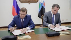 Вячеслав Гладков заключил с шестью промышленными предприятиями договоры о поддержке мобилизованных 