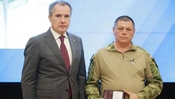 Прохоровец Олег Цыгулёв награждён медалью «За доблесть в рядах Белгородской самообороны»