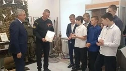 Урок мужества состоялся на базе музея Береговской школы Прохоровского муниципалитета
