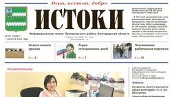 Газета «Истоки» №31 от 1 августа 2025 года