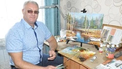 Смешение красок завораживает…Как прохоровец Николай Максименко развил художественный талант