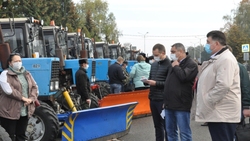 Проверка 37 снегоуборочных машин прошла в Прохоровском районе в преддверии зимы