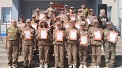 Вторая смена завершилась в военно-патриотическом лагере «Патриот» Прохоровского района