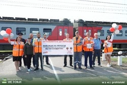 Железнодорожники напомнили прохоровским автолюбителям правила пересечения путей на переездах