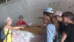 Воспитанники летнего лагеря «Славяночка» посетили КФХ «Славянское» в Береговском сельском поселении