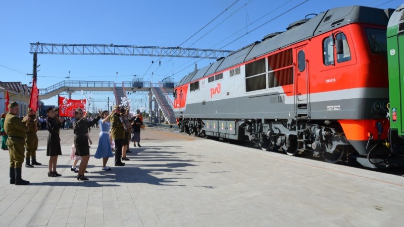 Открытие нового железнодорожного туристического маршрута и станции прошло в Прохоровке