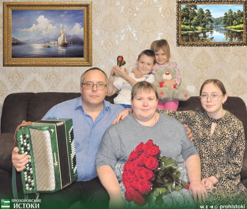 Жительница Прохоровки Надежда Ионина рассказала о счастье быть многодетной мамой