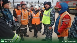Пожарно-тактические учения с участием специального поезда и работников станции прошли в Прохоровке