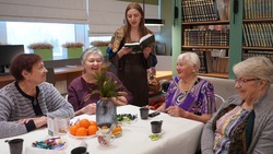 Прохоровская библиотека провела встречу с читателями серебрянного возраста