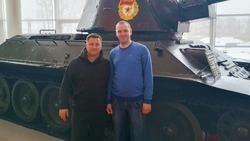 Российский футболист посетил музей-заповедник «Прохоровское поле»