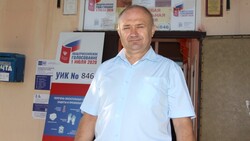 Виктор Кулабухов проголосовал в Сагайдачном Прохоровского района одним из первых