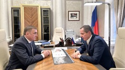 Вячеслав Гладков рассказал о встрече с помощником президента РФ Алексеем Дюминым