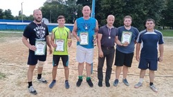 Завершающий тур чемпионата района по пляжному волейболу среди мужских команд прошёл в Прохоровке